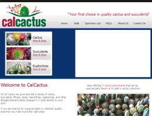 Tablet Screenshot of calcactusnursery.com